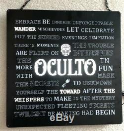 Oculto Broken Barrel Tequila Motion Sign Light Up Bar Pub Beer Man Cave Rec Room