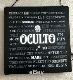 Oculto Broken Barrel Tequila Motion Sign Light Up Bar Pub Beer Man Cave Rec Room