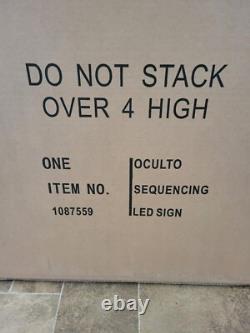 Oculto Tequila Skull Day Of Dead Motion Moving Sequencing Led Beer Sign Bud New