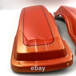 Oem Harley 90626/90627-12DKP Tequila Sunrise Saddlebag Lid Covers 93-13 Touring