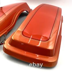 Oem Harley 90626/90627-12DKP Tequila Sunrise Saddlebag Lid Covers 93-13 Touring