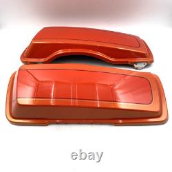 Oem Harley 90626/90627-12DKP Tequila Sunrise Saddlebag Lid Covers 93-13 Touring