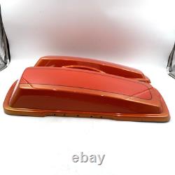 Oem Harley 90626/90627-12DKP Tequila Sunrise Saddlebag Lid Covers 93-13 Touring