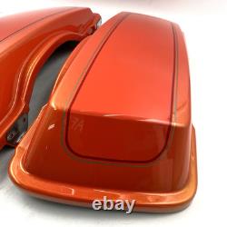 Oem Harley 90626/90627-12DKP Tequila Sunrise Saddlebag Lid Covers 93-13 Touring