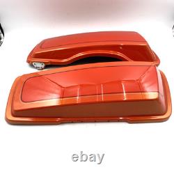 Oem Harley 90626/90627-12DKP Tequila Sunrise Saddlebag Lid Covers 93-13 Touring