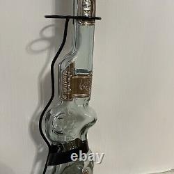 Old Carbine Limited Edition Gun Rifle Shaped Tequila Bottle Decanter Cork Stand
