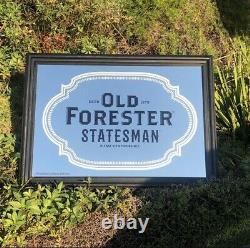 Old Forester Statesman Whiskey Tequila Beer Bar Mirror Man Cave Pub New