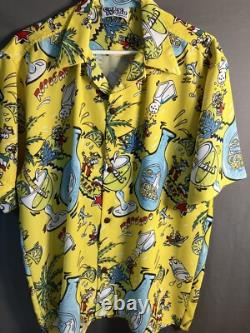 Original Vintage Sammy Hagar CABO WABO Tequila Blue Bottle Waborita Large Shirt