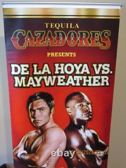 Oscar De La Hoya/Floyd Mayweather Boxing Tequila Cazadores Portable Bar Sign