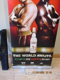Oscar De La Hoya/Floyd Mayweather Boxing Tequila Cazadores Portable Bar Sign