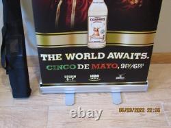 Oscar De La Hoya/Floyd Mayweather Boxing Tequila Cazadores Portable Bar Sign
