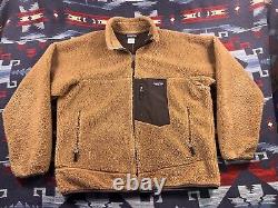 PATAGONIA Retro X Lion Tequila Brown Deep Pile Jacket Vtg Fleece Sherpa XL