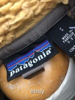 PATAGONIA Retro X Lion Tequila Gold Deep Pile Jacket Vintage FA 01 USA Small