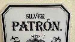 PATRON SILVER Tequila Cocktail Bar 23X23 Sign Light Lamp Wall Club Restaurant