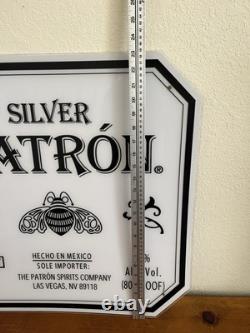 PATRON SILVER Tequila Cocktail Bar 23X23 Sign Light Lamp Wall Club Restaurant
