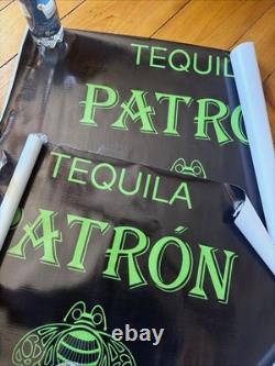 PATRON TEQUILA Vinyl Banner Flag 38.5 x 20 The Patron Spirits Company Set Of 2