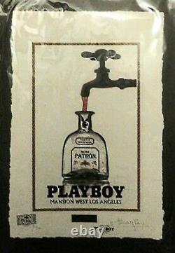 PLAYBOY, Tequila Patron, Limited Edition Print, Signed Fairchild Paris
