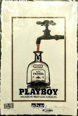 PLAYBOY, Tequila Patron, Limited Edition Print, Signed Fairchild Paris