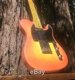 Pairadice Musicians Supply Co. Tequila Sunrise Burst Tele Style Guitar 1 Of 1