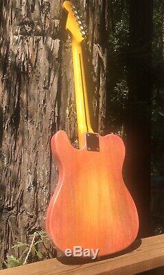 Pairadice Musicians Supply Co. Tequila Sunrise Burst Tele Style Guitar 1 Of 1