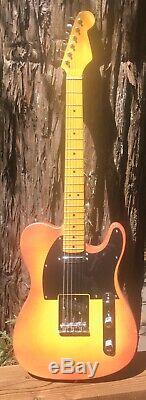 Pairadice Musicians Supply Co. Tequila Sunrise Burst Tele Style Guitar 1 Of 1