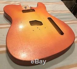 Pairadice Musicians Supply Co. Tequila Sunrise Burst Tele Style Guitar 1 Of 1