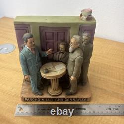 Pancho Villa and Carranza Tequila Decanter Empty Bottle