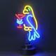 Parrot Margarita Neon Sculpture Tequila Glass Tubes Lamp Sign