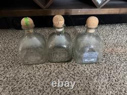 Patron Empty Tequila Bottles with Corks, Limited Edition Box, Clear, 750ml & 1L