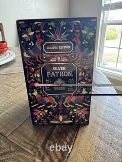 Patron Empty Tequila Bottles with Corks, Limited Edition Box, Clear, 750ml & 1L