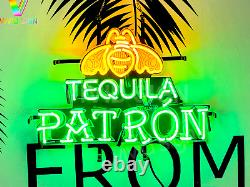 Patrón Patron Tequila Bee 20x16 Lamp Neon Light Sign With HD Vivid Printing