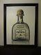 Patron Silver Premium Tequila Bottle 55 1/2 X 43 1/2 Framed Canvas Painting