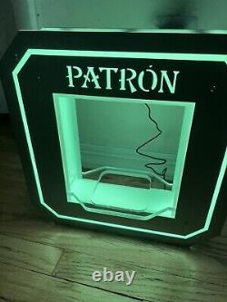 Patron Tequila Bottle Glorifier with wireless remote multicolor display. Rare