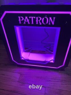 Patron Tequila Bottle Glorifier with wireless remote multicolor display. Rare