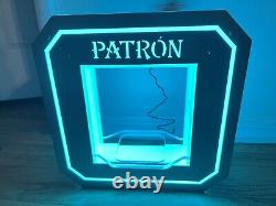 Patron Tequila Bottle Glorifier with wireless remote multicolor display. Rare