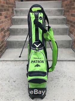 Patron Tequila Callaway 7-Way Divider Golf Stand Bag With Rain Cover New