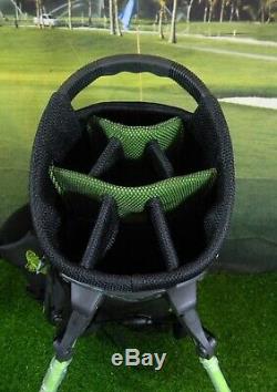 Patron Tequila Callaway Golf Stand Bag 7 Way Divider Green and Black NEW