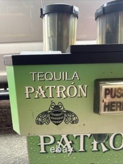 Patron Tequila Chilled Shot Machine Dispenser 2 Bottle Cooler Bar Tap Display