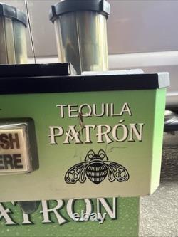 Patron Tequila Chilled Shot Machine Dispenser 2 Bottle Cooler Bar Tap Display