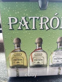 Patron Tequila Chilled Shot Machine Dispenser 2 Bottle Cooler Bar Tap Display