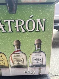 Patron Tequila Chilled Shot Machine Dispenser 2 Bottle Cooler Bar Tap Display