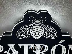 Patron Tequila Double Sided Led Bar Sign Man Cave Garage Decor Lighted Sign