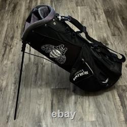 Patron Tequila Golf Bag Stand Black 7-way 5 Zip Pockets Excellent Condition