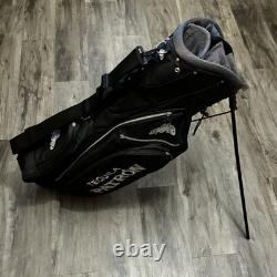 Patron Tequila Golf Bag Stand Black 7-way 5 Zip Pockets Excellent Condition