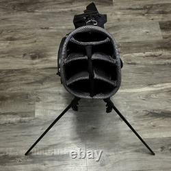 Patron Tequila Golf Bag Stand Black 7-way 5 Zip Pockets Excellent Condition