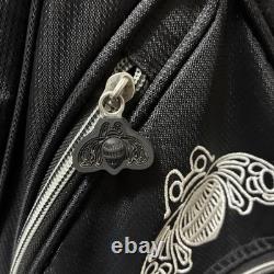 Patron Tequila Golf Bag Stand Black 7-way 5 Zip Pockets Excellent Condition