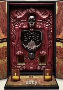 Patron Tequila Guillermo Del Toro dead skull box and book