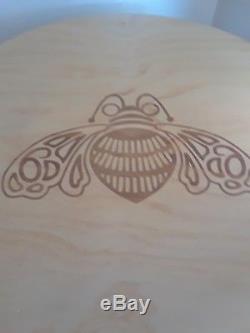 Patron Tequila Home Bar with Patron Bumblebee Burned into Wood