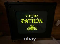 Patron Tequila Lighted Briefcase. Very Rare 2 Bottle Locking Case Heavy