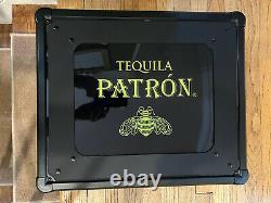 Patron Tequila Lighted Briefcase. Very Rare 2 Bottle Locking Case Heavy